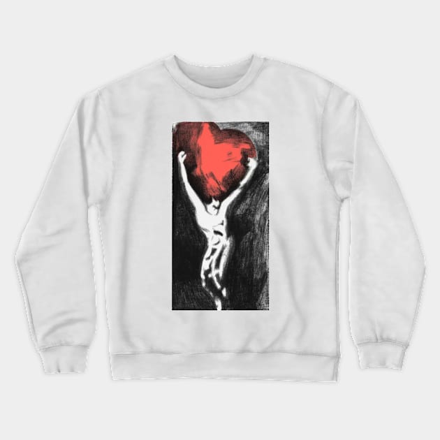 Shawn Love Crewneck Sweatshirt by FOUREYEDESIGN